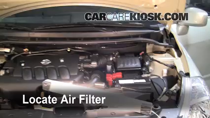 2008 Nissan Versa S 1.8L 4 Cyl. Sedan Air Filter (Engine) Replace